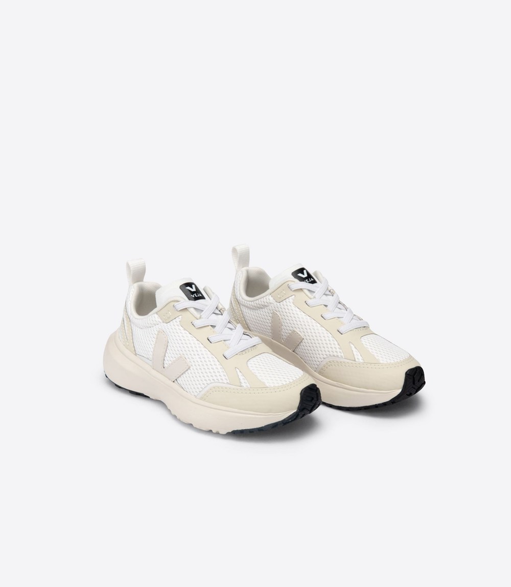Veja Sneakers Kids - Canary Elastic Lace - White/Beige - 6572XMBLV